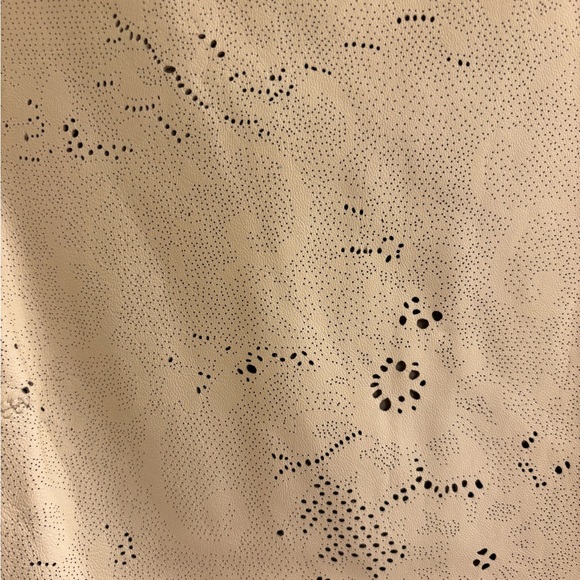 Alice + Olivia Clyde Lasercut Lamb Leather Dress Size 8 - Picture 5 of 10